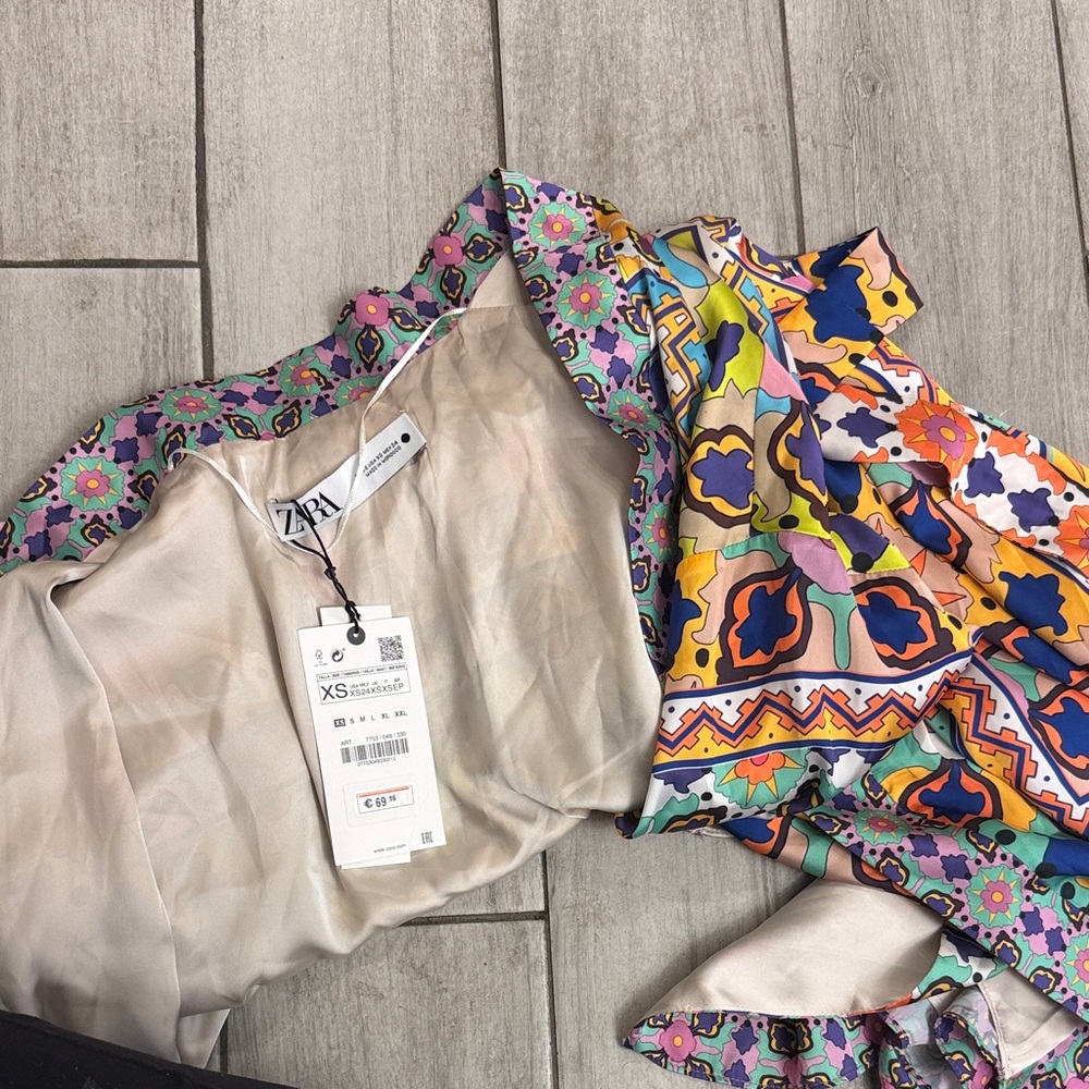 Zara Colorful Patterned Dress/Robe